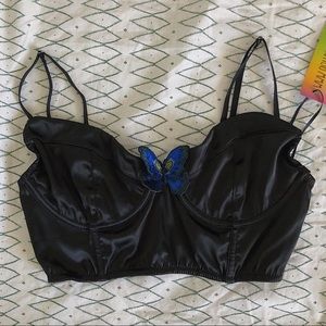 Dolls Kill/Current Mood Butterfly Bra 🦋🌈🖤